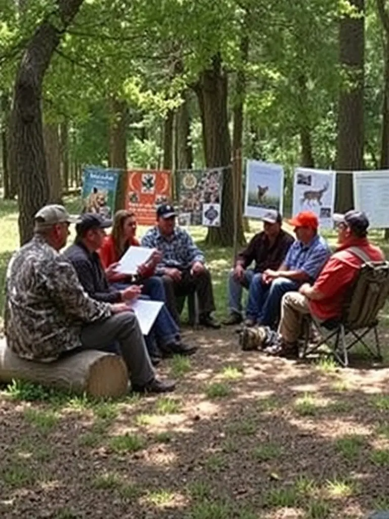 A training session on wildlife identification and conservation techniques, led by experienced members of the association.