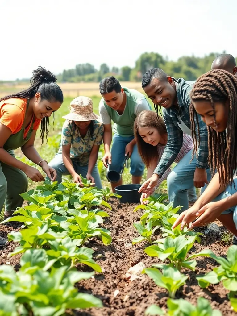 Members of the association collaborating with local farmers to implement wildlife protection measures on agricultural land.